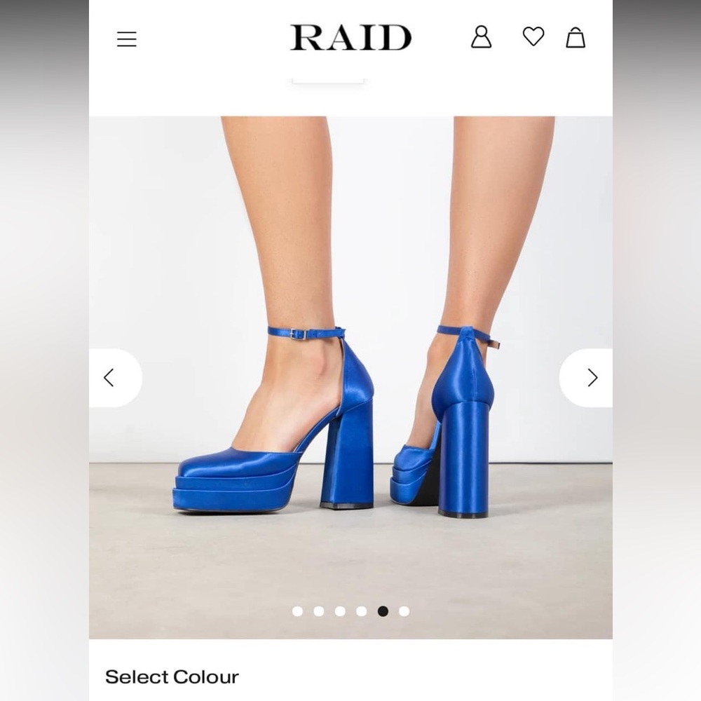 RAID Platform Heels in Blue